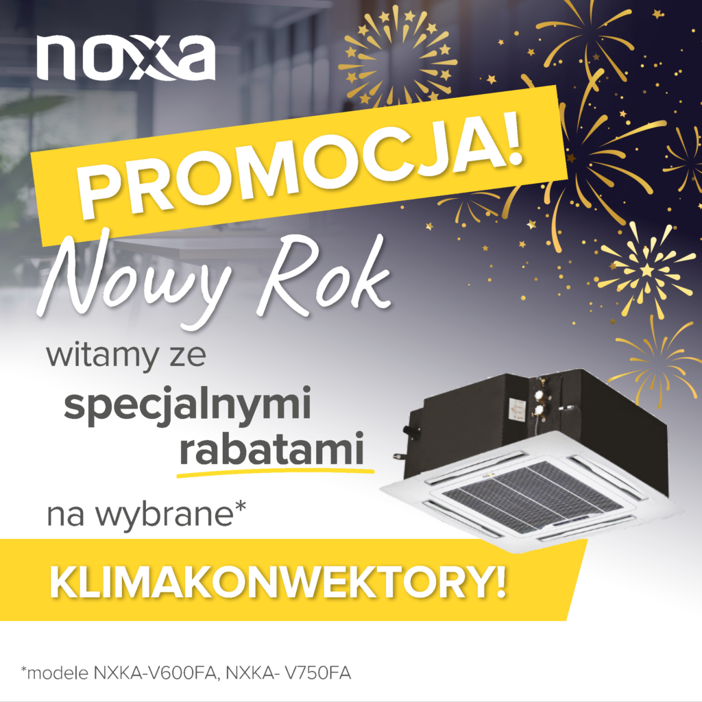 Promocja Noxa na klimakonwektory kasetowe standard NXKA